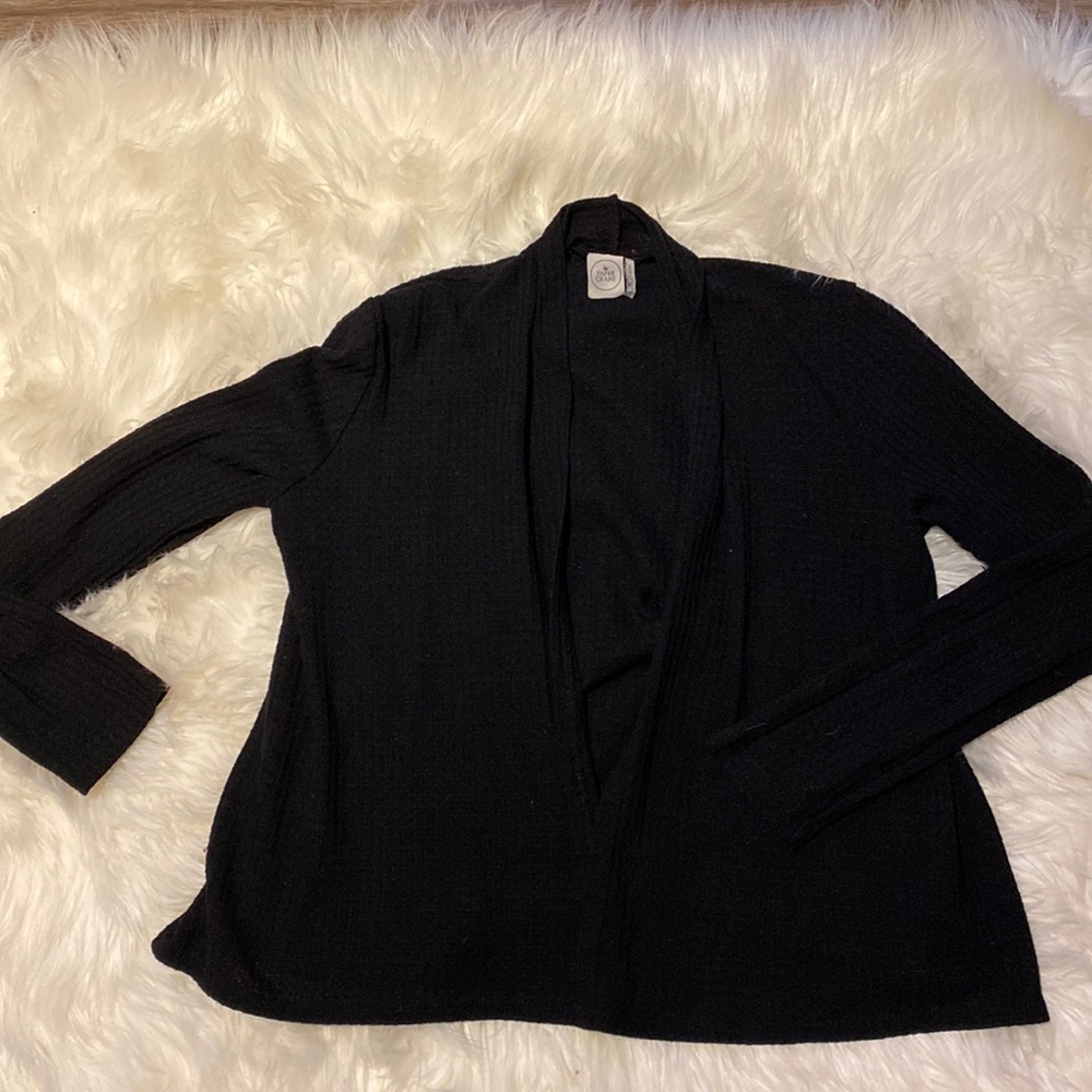 Women’s Paper Crane Black Shrug Sweater Lightweight size Small